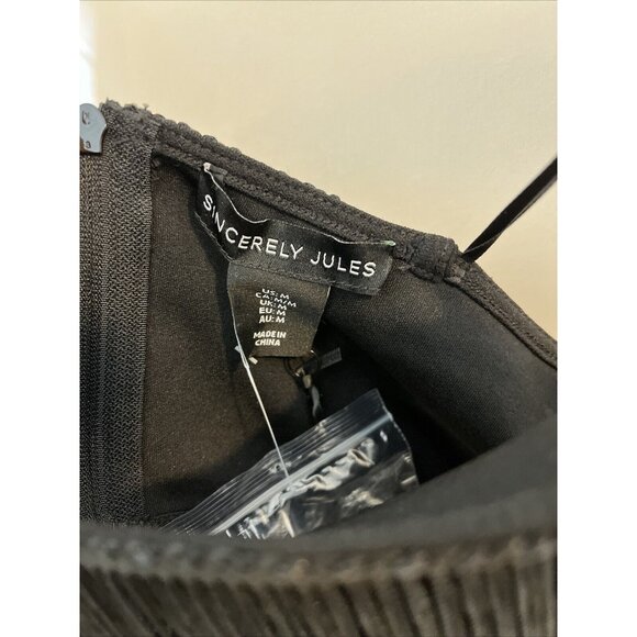 Sincerely Jules Women's Medium Crop Top Fringe Flapper GoGo Disco Showgirl - Picture 6 of 9